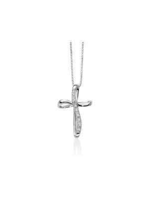 COLLANA CROCE DONNA MILUNA TESORI DI DIAMANTI CLD745 MILUNA