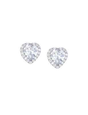 ORECCHINI DIAMONDS CUORE BIANCO DONNA AMEN  ETICSBBZ Amen