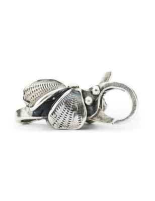 BEAD CHIUSURA COROLLA CON PERLA DONNA TROLLBEADS  TAGLO-00094 Trollbeads