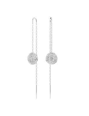 ORECCHINI PENDENTI METEORA RODIO DONNA SWAROVSKI 