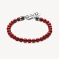 BRACCIALE BULLET SFERE DIASPRO ROSSO UOMO BROSWAY 
