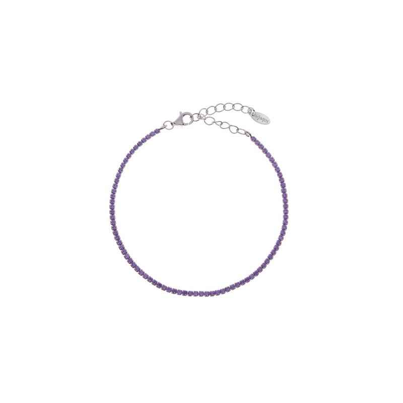 BRACCIALE TENNISMANIA ZIRCONI LILLA DONNA AMEN 