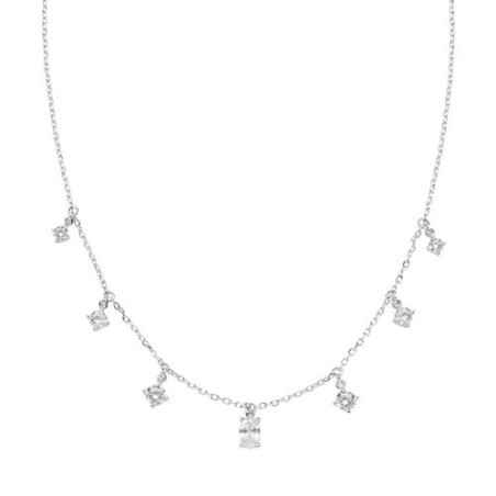 COLLANA CHANDELIER ZIRCONI BIANCHI AMEN PRINCESS CLOVBBBZ3 Amen
