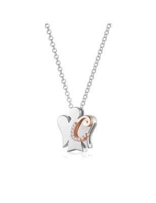 COLLANA ANGELO CON LETTERA C DONNA ROBERTO GIANNOTTI 