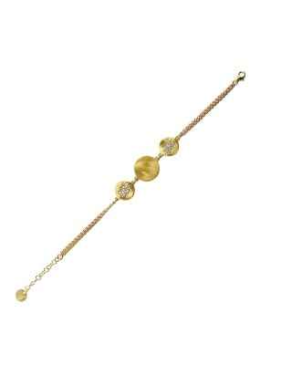 BRACCIALE ONDE CON CATENA DONNA AQUAFORTE
