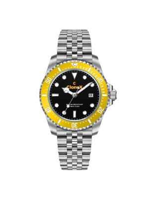 OROLOGIO AL QUARZO QUADRANTE NERO UOMO CLONEX  XNG Clonex