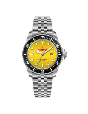 OROLOGIO AL QUARZO QUADRANTE GIALLO UOMO CLONEX  XGN Clonex