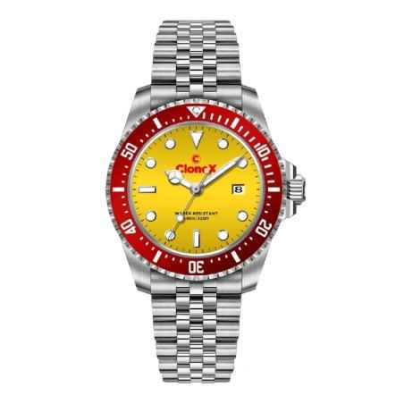OROLOGIO AL QUARZO QUADRANTE GIALLO UOMO CLONEX  XGR Clonex