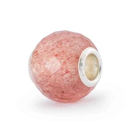 BEAD QUARZO FRAGOLA ROTONDO SFACCETTATO DONNA TROLLBEADS  TSTBE-00033 TROLLBEADS