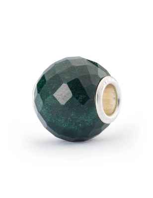 BEAD CALCEDONIO VERDE ROTONDO SFACCETTATO TROLLBEADS TSTBE-00034 TROLLBEADS