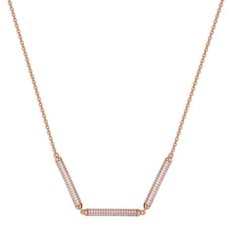 COLLANA CORTA PLACCATA ORO ROSA DONNA ROSATO  RZBI43 ROSATO