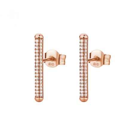 ORECCHINI LOBO ARGENTO PLACCATO ORO ROSA DONNA ROSATO  RZBI45 ROSATO