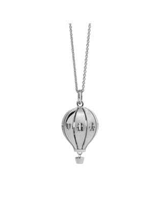 COLLANA SUONAMORE MONGOLFIERA ARGENTO LUCIDO SATINATO LE BEBE' SNM053 LE BEBE'