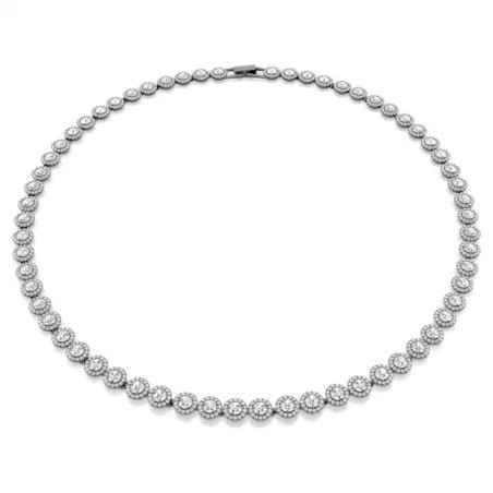 COLLANA UNA BIANCA PLACCATO RUTENIO UOMO SWAROVSKI  5681057 Swarovski