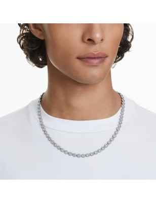 COLLANA UNA BIANCA PLACCATO RUTENIO UOMO SWAROVSKI  5681057 Swarovski