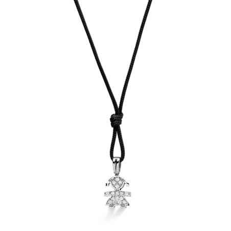 COLLANA CIONDOLO BIMBA ORO BIANCO I PREZIOSI LE BEBE' LBB543/F Le Bebe'