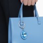 PORTACHIAVI LUCENT BLU  SWAROVSKI 