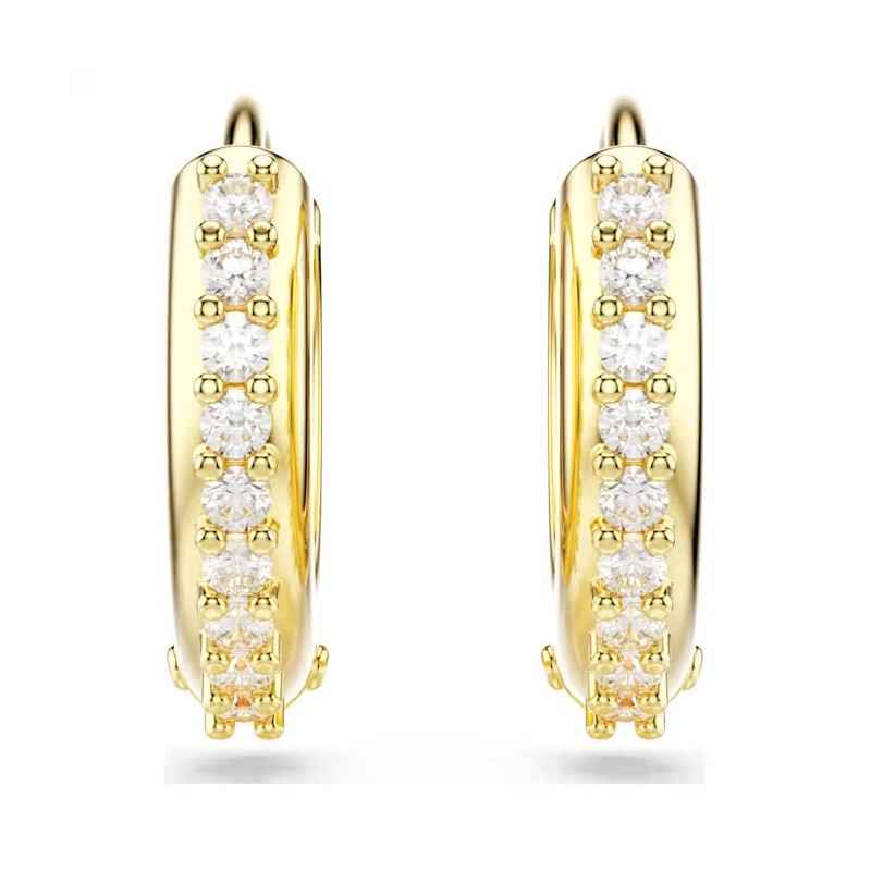 ORECCHINI A CERCHIO PLACCATO COLOR ORO DONNA SWAROVSKI 