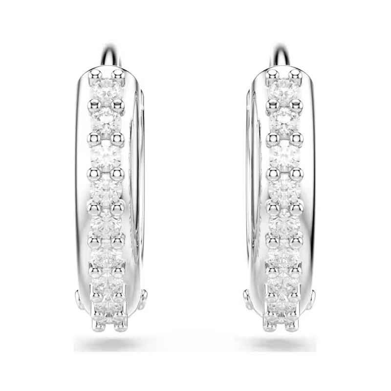 ORECCHINI CERCHIO BIANCHI MATRIX DONNA SWAROVSKI 