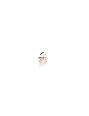 MONORECCHINO BIMBO ORO ROSA DIAMANTE I PREZIOSI LE BEBE' LBB329 LE BEBE'