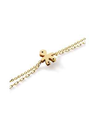 BRACCIALE BIMBO ORO GIALLO DIAMANTE I CLASSICI DONNA LE BEBE' 