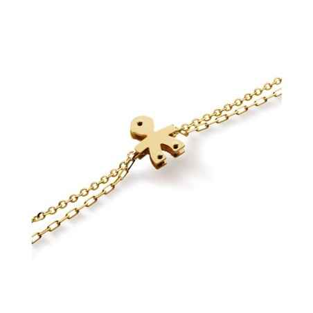 BRACCIALE BIMBO ORO GIALLO DIAMANTE I CLASSICI DONNA LE BEBE' 