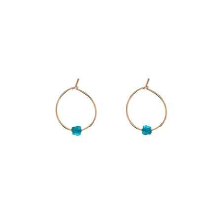 ORECCHINI CERCHIO MADISON SMALL APATITE DONNA ALISIA  AL2536-ORO-APATITE ALISIA