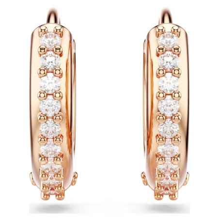 ORECCHINI CERCHIO MATRIX PLACCATI COLOR ORO ROSA SWAROVSKI 5690669 SWAROVSKI