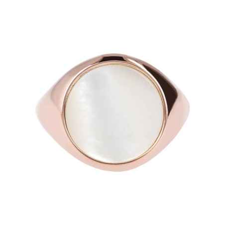 ANELLO CHEVALIER E PIETRA BIANCA PIATTA DONNA BRONZALLURE 