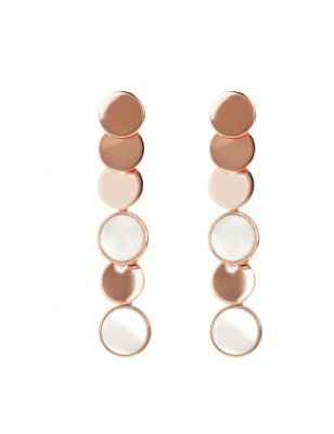 ORECCHINI PENDENTI LUNGHI DISCHI MADREPERLA BRONZALLURE WSBZ01755.WM BRONZALLURE