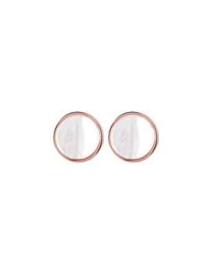 ORECCHINI A BOTTONE CON DISCO MADREPERLA BRONZALLURE WSBZ00985.WM BRONZALLURE