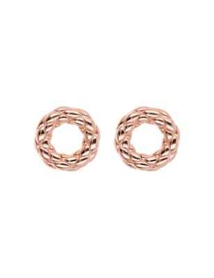 ORECCHINI A LOBO ROTONDI MATELASSE' DONNA BRONZALLURE  WSBZ02070.R BRONZALLURE