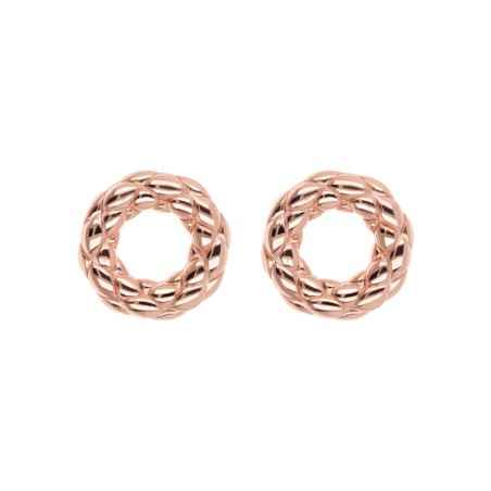 ORECCHINI A LOBO ROTONDI MATELASSE' DONNA BRONZALLURE  WSBZ02070.R BRONZALLURE