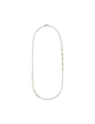 COLLANA LUNGA ROSARIO E MAGLIE ASIMMETRICHE BRONZALLURE