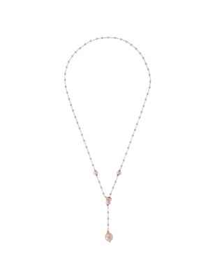 COLLANA A CRAVATTA CON PERLE ACQUA DOLCE DONNA BRONZALLURE  WSBZ00901.R BRONZALLURE