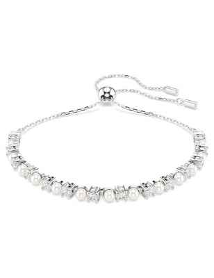 BRACCIALE MATRIX CRYSTAL PEARL RODIO DONNA SWAROVSKI  5689633 Swarovski