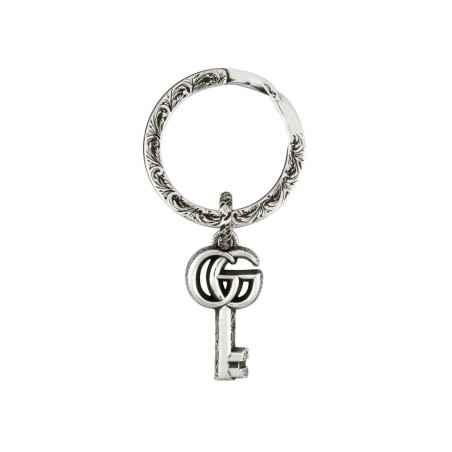 PORTACHIAVI IN ARGENTO DOPPIA G UOMO-DONNA GUCCI GG MARMONT