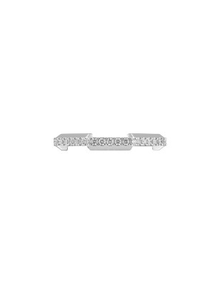 ANELLO CON DIAMANTI IN ORO BIANCO 14 DONNA GUCCI LINK TO LOVE YBC662140001014 Gucci