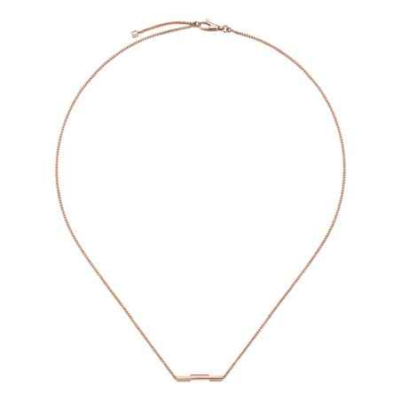 COLLANA CON BARRETTA 'GUCCI' ORO ROSA DONNA GUCCI LINK TO LOVE