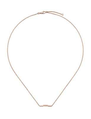 COLLANA CON BARRETTA 'GUCCI' ORO ROSA DONNA GUCCI LINK TO LOVE YBB66210800200U Gucci