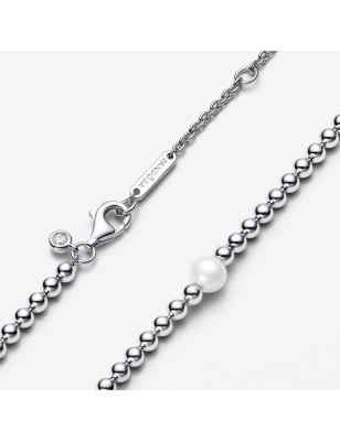 COLLANA PERLA D'ACQUA DOLCE E SFERE DONNA PANDORA 