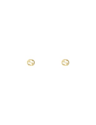 ORECCHINI IN GIALLO ORO 18 CARATI DONNA GUCCI INTERLOCKING G YBD66211100100U Gucci