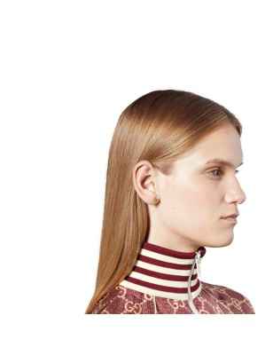 ORECCHINI IN GIALLO ORO 18 CARATI DONNA GUCCI INTERLOCKING G YBD66211100100U Gucci