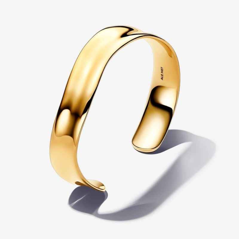 BRACCIALE APERTO FASCIA LARGA LINEA SINUOSA DONNA PANDORA 