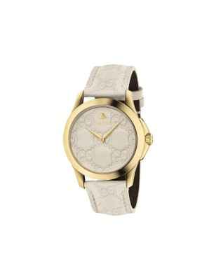 OROLOGIO 38MM PELLE SIGNATURE DONNA GUCCI G-TIMELESS YA1264033 Gucci