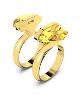 ANELLO LUCENT GIALLO M52 DONNA SWAROVSKI 