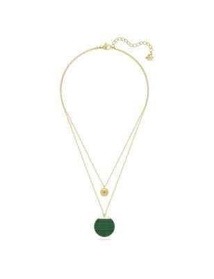 COLLANA PENDENTE STRATIFICATO GINGER VERDE DONNA SWAROVSKI 5642947 Swarovski