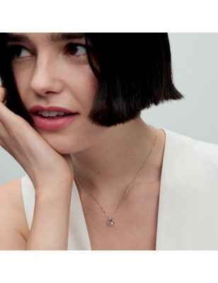 COLLANA CERCHIO LINEA SINUOSA PERLA DONNA PANDORA  393303C01-45 Pandora