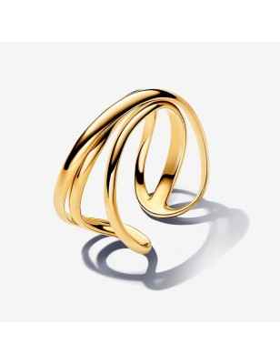 ANELLO TRIPLA LINEA SINUOSA MIS.56 DONNA PANDORA  163284C00-56 Pandora