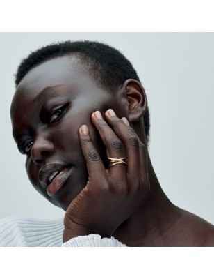 ANELLO TRIPLA LINEA SINUOSA MIS.54 DONNA PANDORA  163284C00-54 Pandora